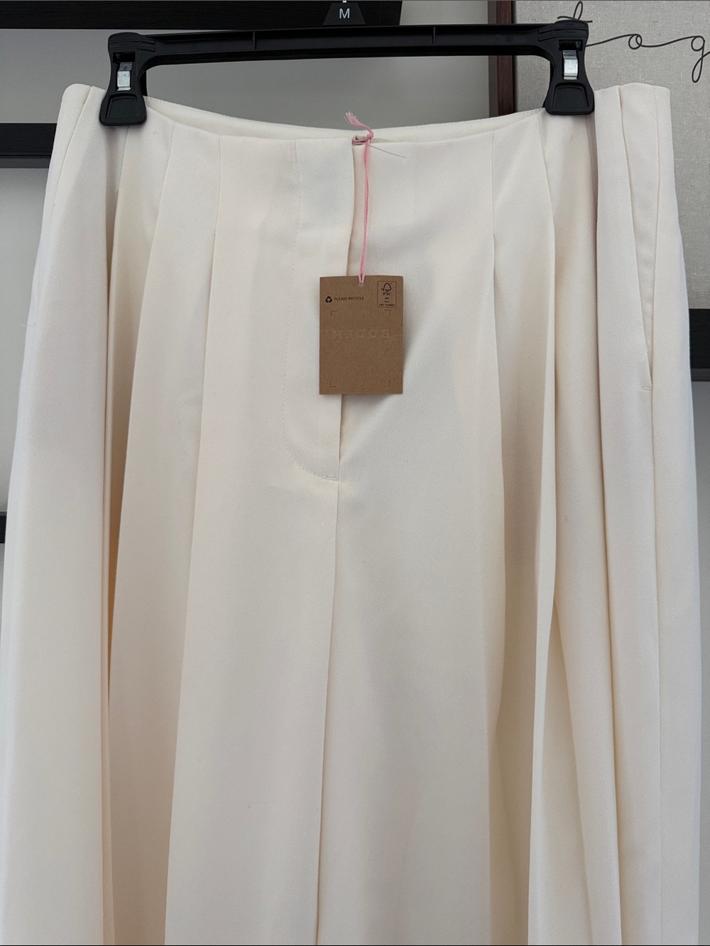Boden Cream Pleated wide leg pants - Picture 6 of 12